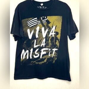 MNYC Apparel Black Graphic 100% Cotton T-Shirt Men’s Size L